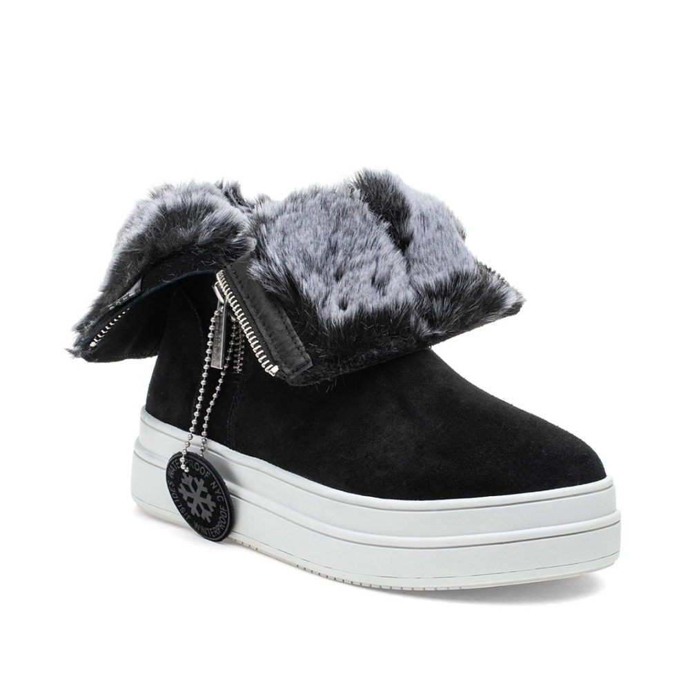 J Slides Tristan Faux Fur Lined Sneaker Boots